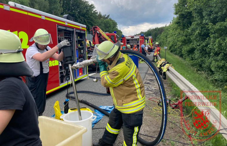 06.06.2022, LKW Unfall, A6 – Freiwillige Feuerwehr der Stadt Amberg